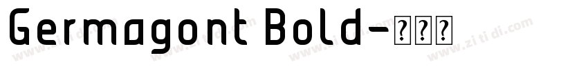 Germagont Bold字体转换